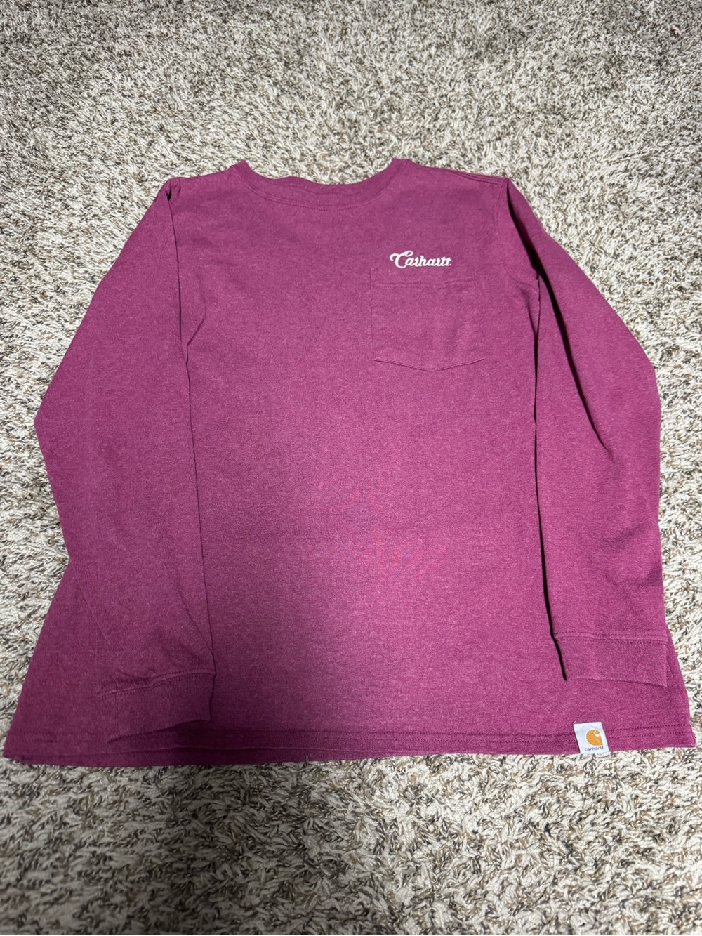 Carhartt Women's Long Sleeve Tee in Plum Berry
